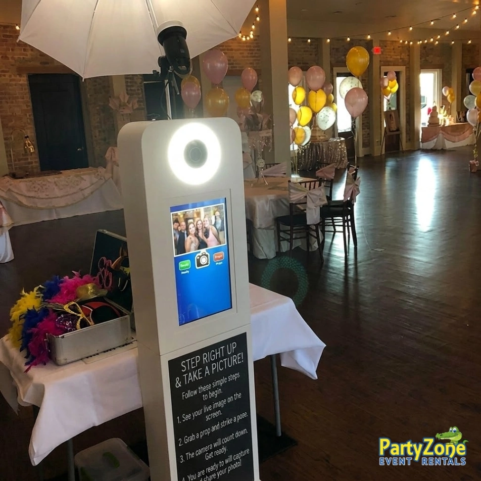 Silver package open-air photo booth rental for Gretna LA graduations, weddings, and milestone birthdays